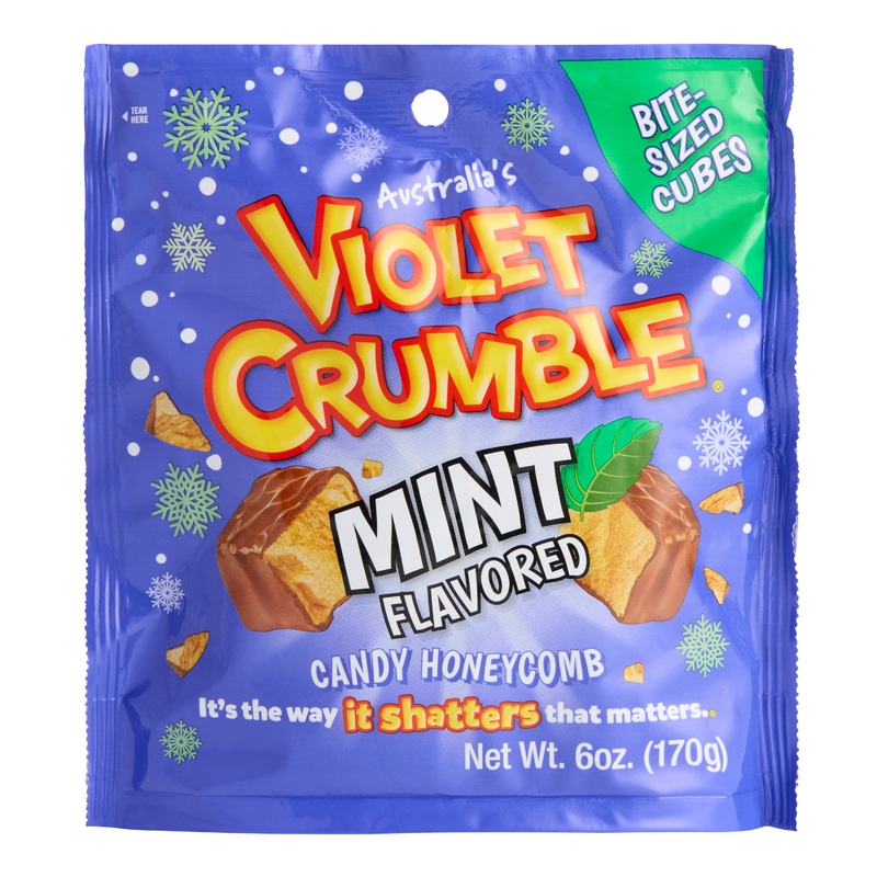 Violet Crumble Mint Chocolate Honeycomb Candy Cubes