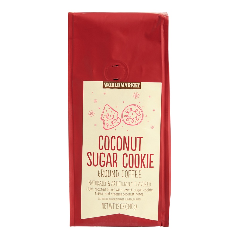 World Market Coconut Sugar Cookie Ground Coffee 12 Oz.