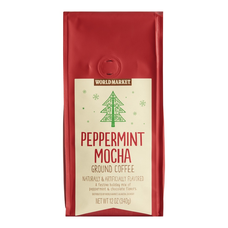 World Market Peppermint Mocha Ground Coffee 12 Oz.