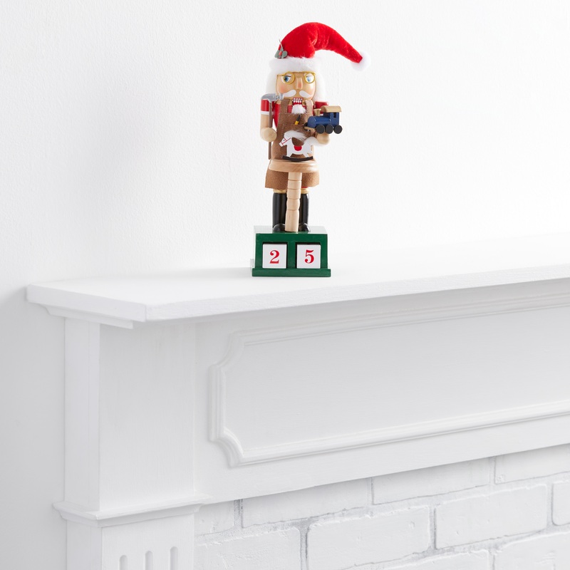 Toymaker Santa Countdown Nutcracker Decor
