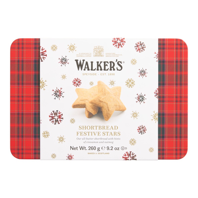 Walker’s Festive Shortbread Stars Tin
