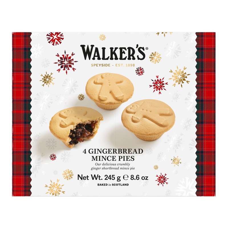Walker’s Gingerbread Mince Pies 4 Count
