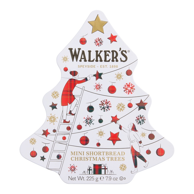 Walker’s Mini Shortbread 2025 Christmas Tree Tin