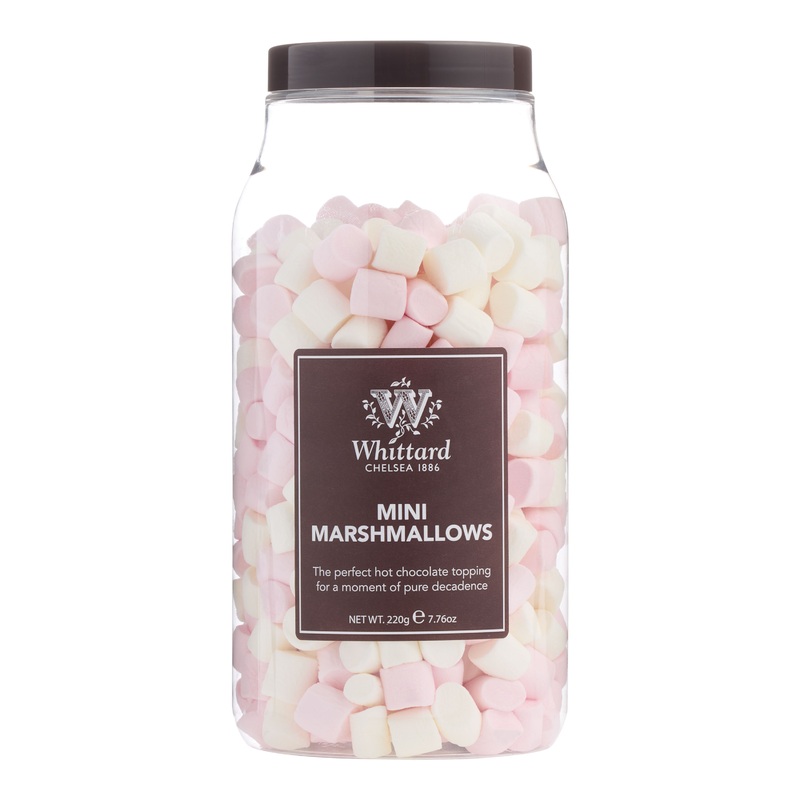 Whittard Pink and White Mini Marshmallows Jar