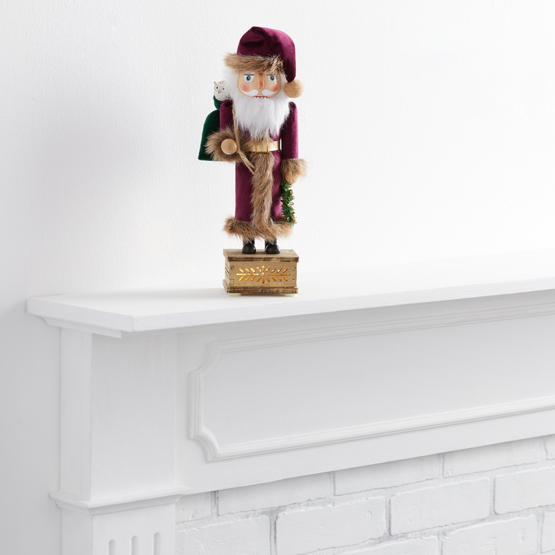 Woodland Nutcracker LED Light Up Decor