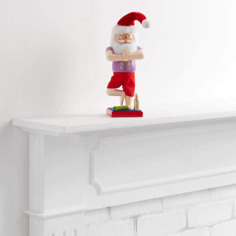 Yoga Santa Tree Pose Nutcracker