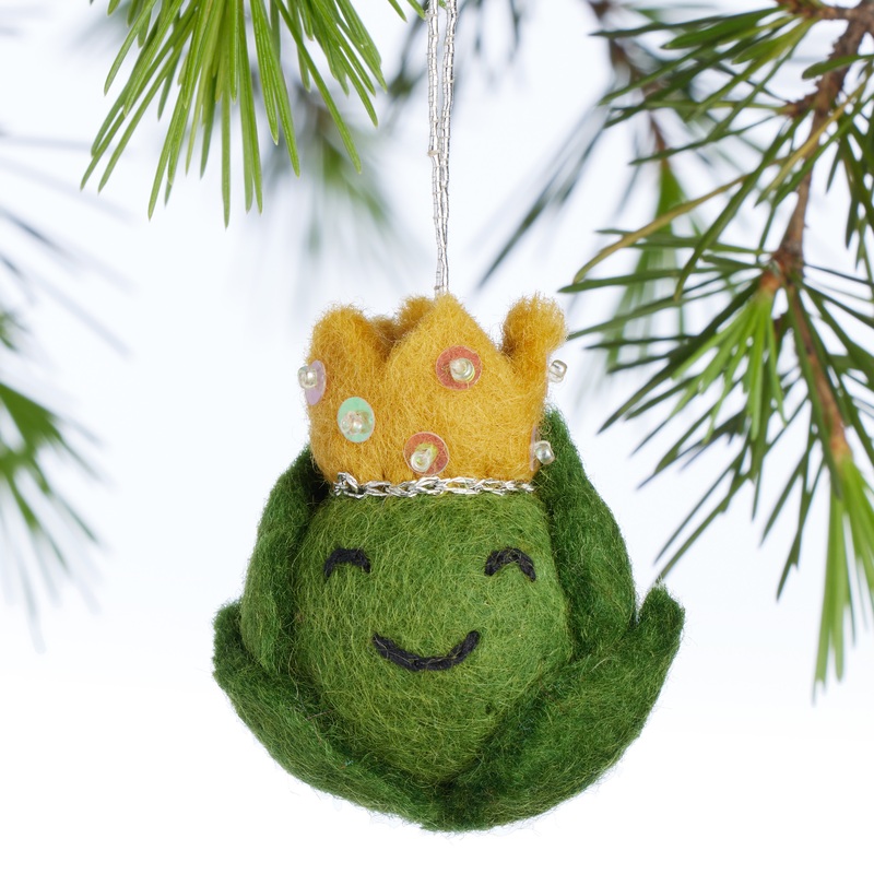 Wool King Brussels Sprout Ornament
