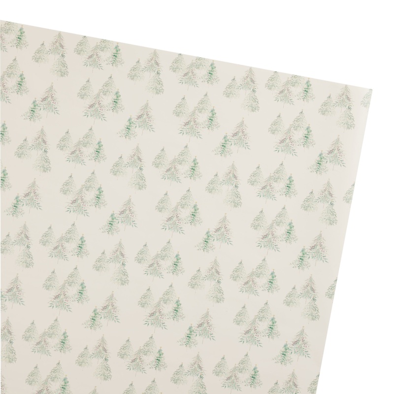Watercolor Trees Wrapping Paper Roll
