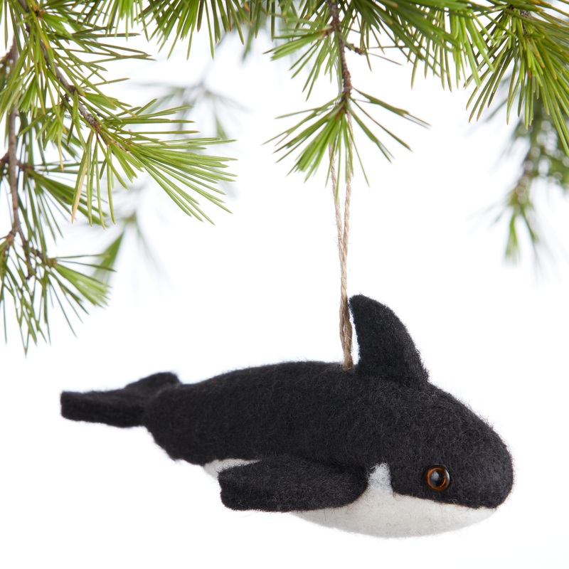 Wool Killer Whale Ornament