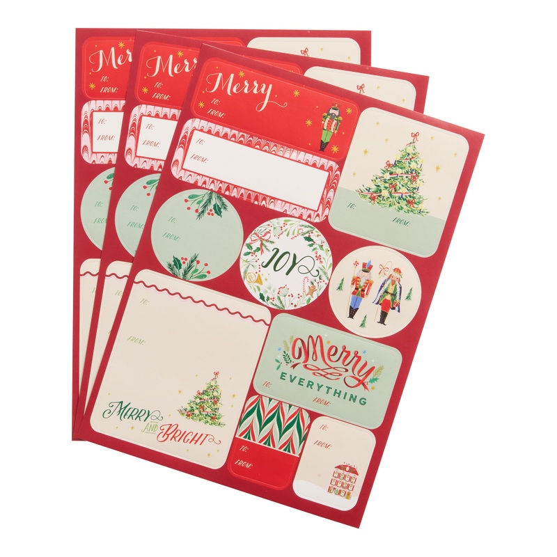 All the Trimmings Holiday Adhesive Gift Labels 30 Count