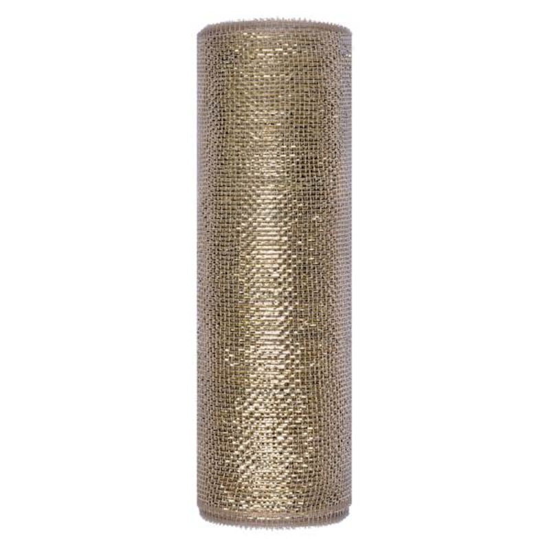 10.5″ Champagne Mesh Ribbon, 10yd