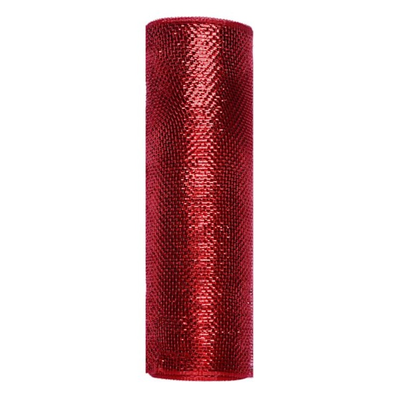 10.5″ Red Mesh Ribbon, 10yd