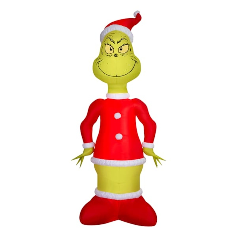 11.5ft Giant Animated Light Head Turning Grinch Inflatable