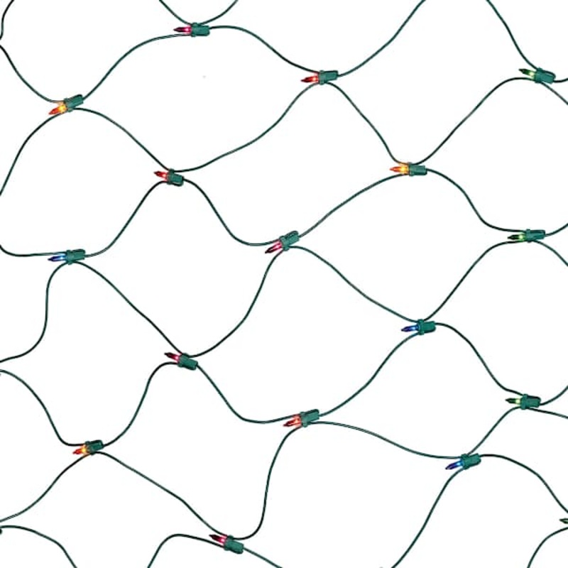 150-Count Multicolor Outdoor Net Lights