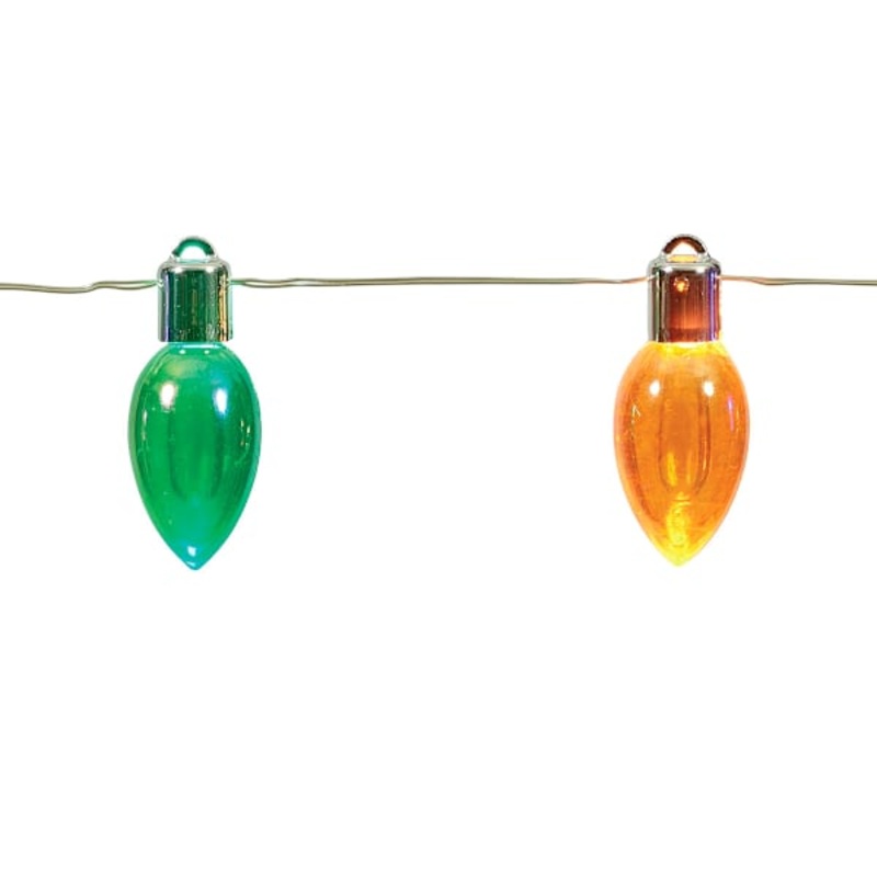 20-Count LED Multicolor C4 Bulb Wire Lights