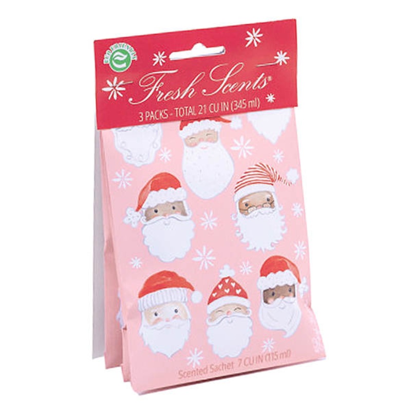 3-Pack Pink Santa’s Scented Sachets