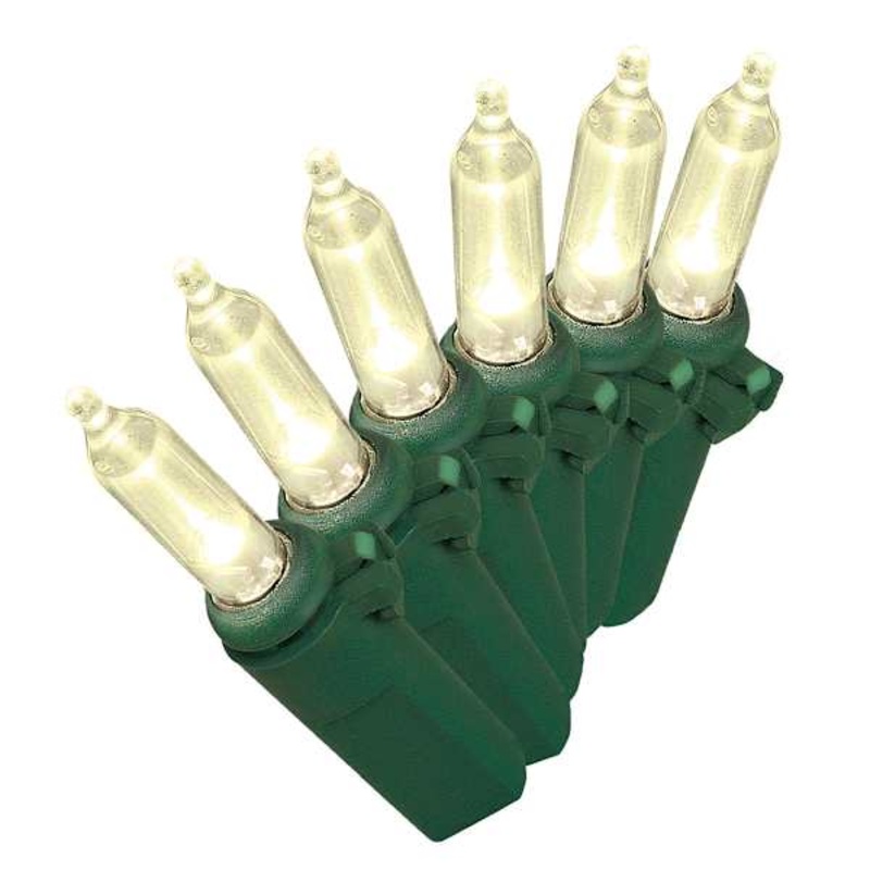 350-Count LED Twinkle Warm White Mini Lights with Green Wire