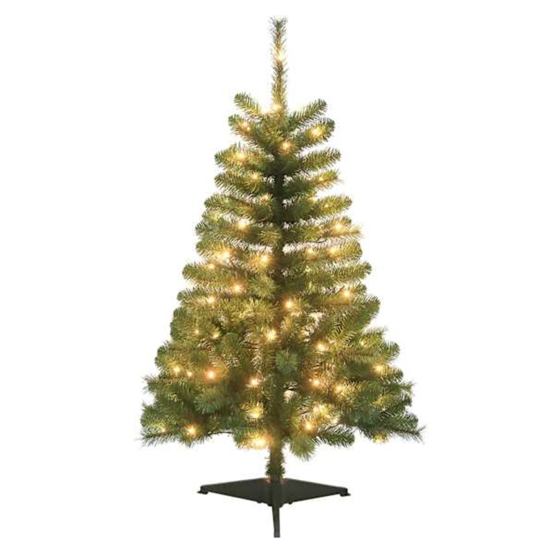 (A10) Pre-Lit LED Riverside Christmas Tree, 4′