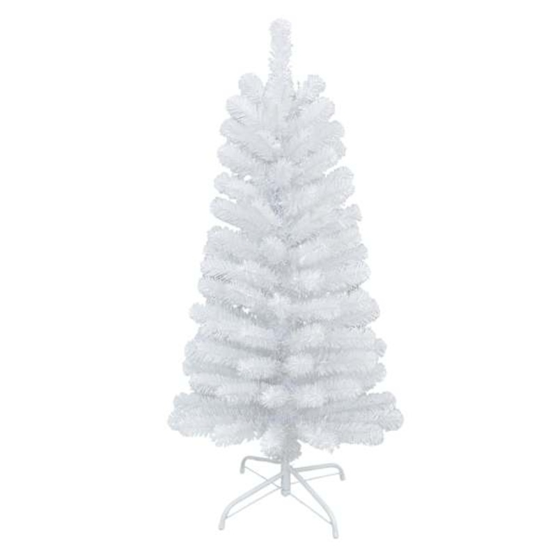 (A13) Pre-Lit LED White Fir Christmas Tree, 4′