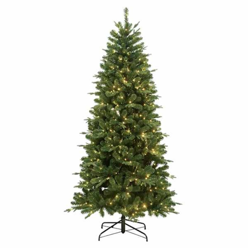 (B34) Pre-Lit Alberta Spruce Tree, 7.5′