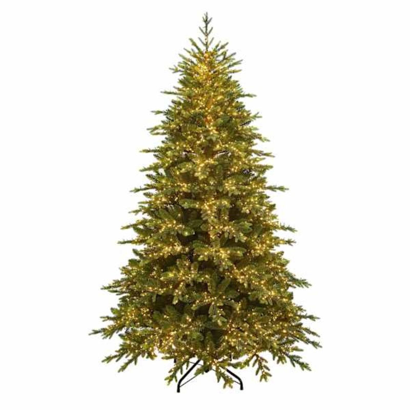(B5) Pre-Lit Bradley Spruce Christmas Tree, 7.5′