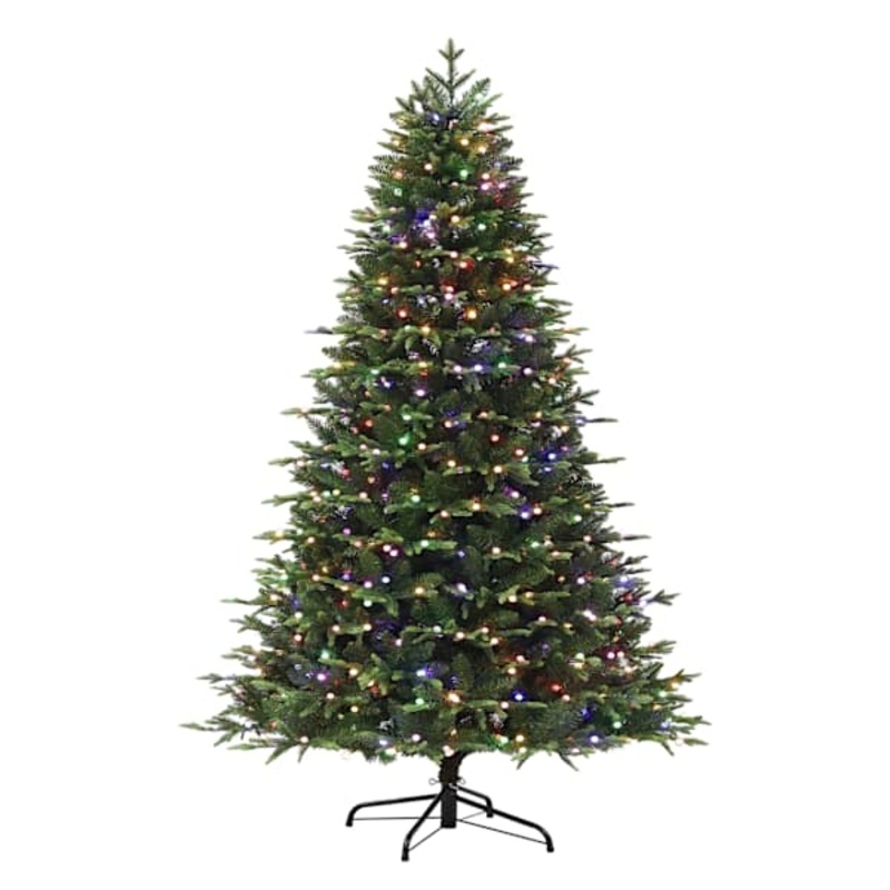 (B7) Pre-Lit Grand Park Spruce Christmas Tree, 7.5′