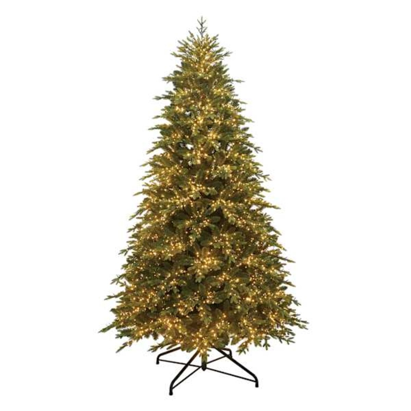(C10) Pre-Lit Bradley Spruce Christmas Tree, 9′