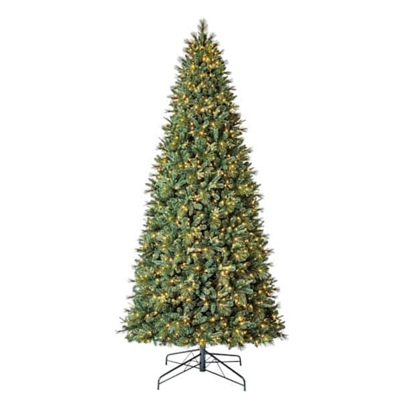 (D3) Pre-Lit Mixed Needle Pine Tree, 12′
