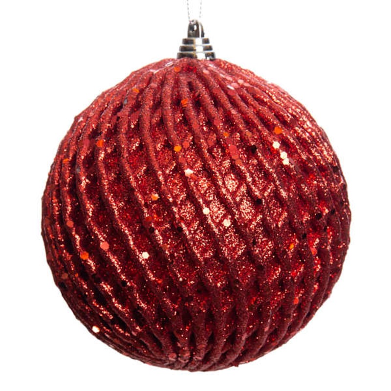 The Elf on the Shelf Red Glitter Netted Ornament, 3″