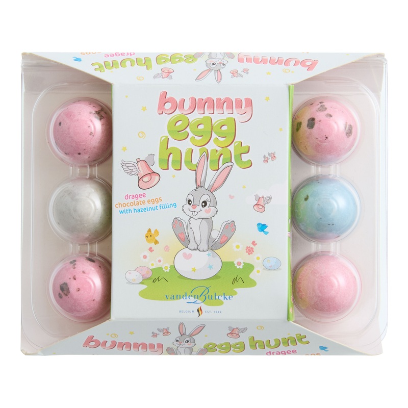 Vandenbulcke Bunny Egg Hunt Milk Chocolate Eggs 12 Piece
