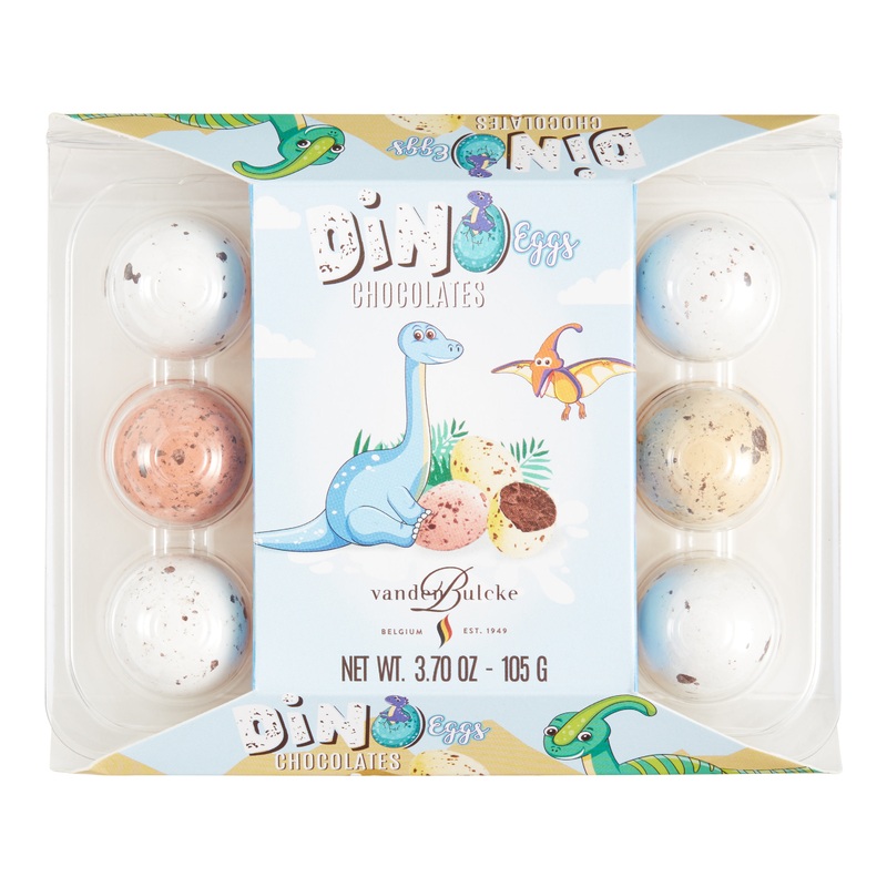 Vandenbulcke Milk Chocolate Dino Eggs 12 Piece