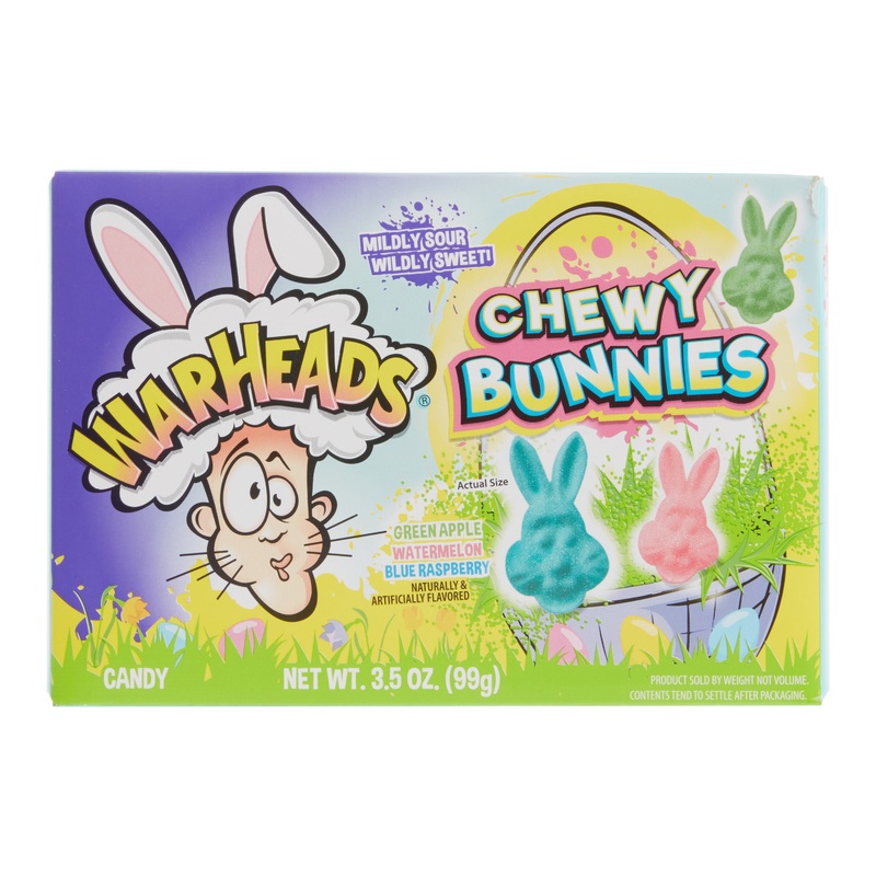 Warheads Sour Bunnies Chewy Candy Theater Box Set Of 6