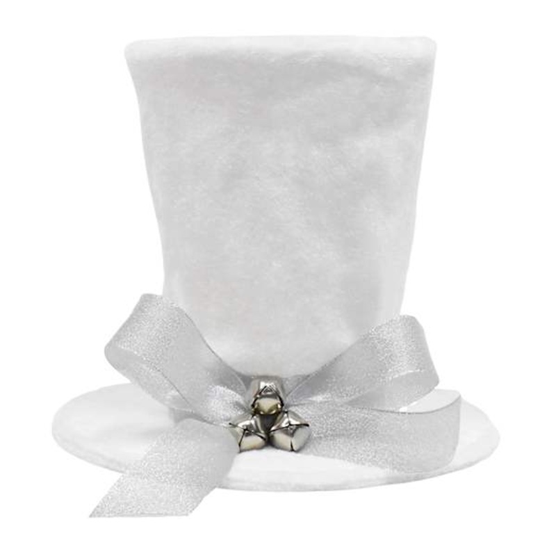 White Top Hat Tree Topper, 9.5×11