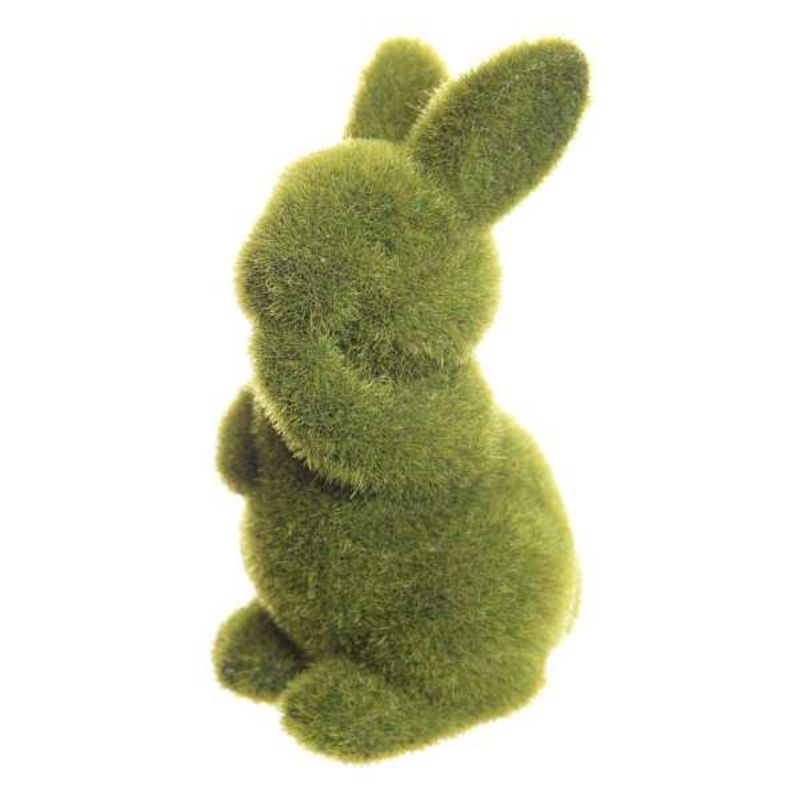 Artificial Moss Covered Standing Easter Bunny, 3.5″