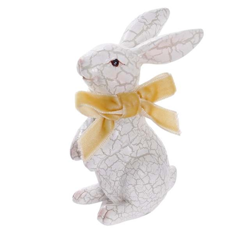 Standing Crackled Mini Easter Bunny, 3.5″