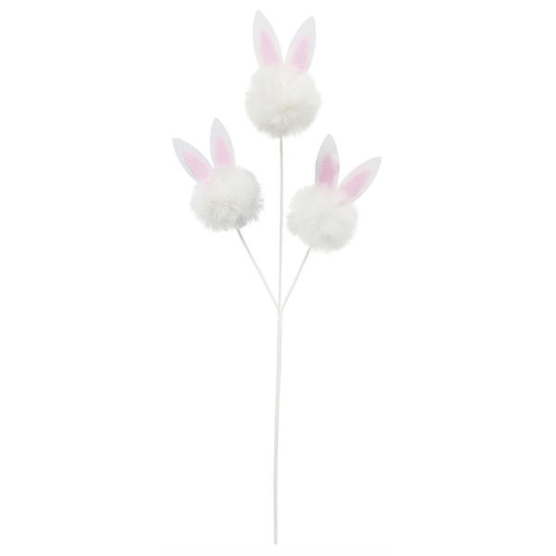 White Easter Bunny Pick, 20″