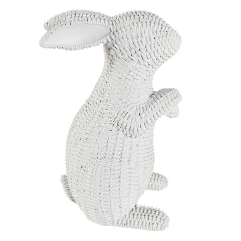 White Textured Bunny, 8″