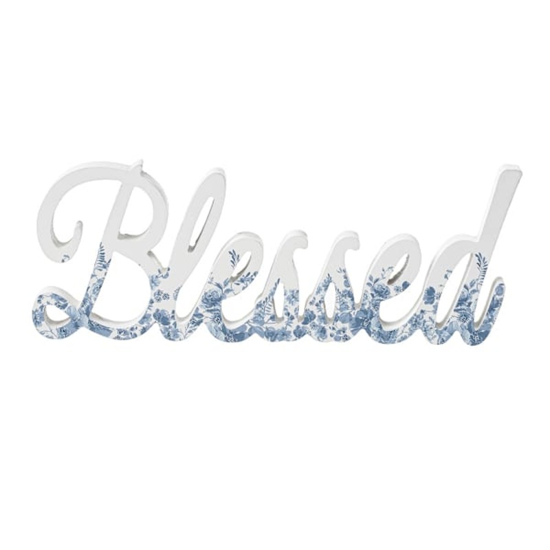Wooden Blessed Table Sign, 13″