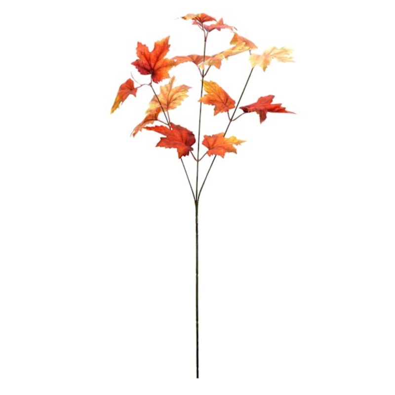 Small Orange Maple Leaf Stem, 29.5″
