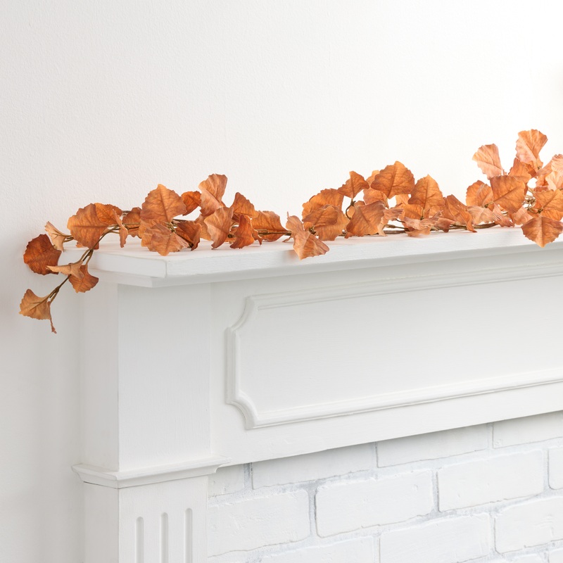 Amber Faux Ginkgo Leaf Garland