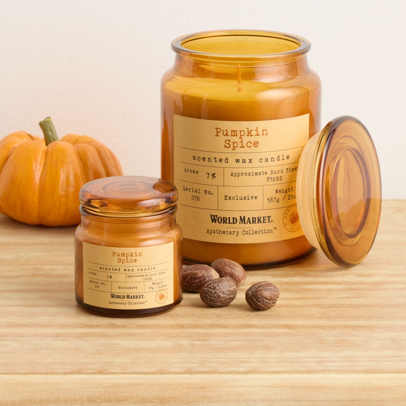 Apothecary Pumpkin Spice Scented Candle