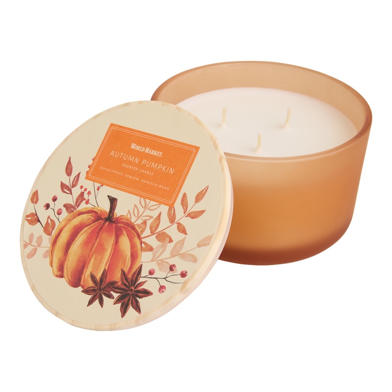 Autumn Grove Pumpkin 3 Wick Scented Candle