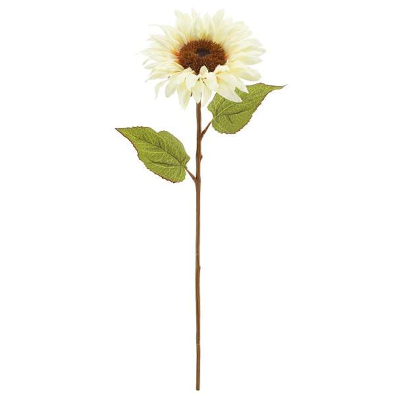 White Sunflower Floral Stem, 28″