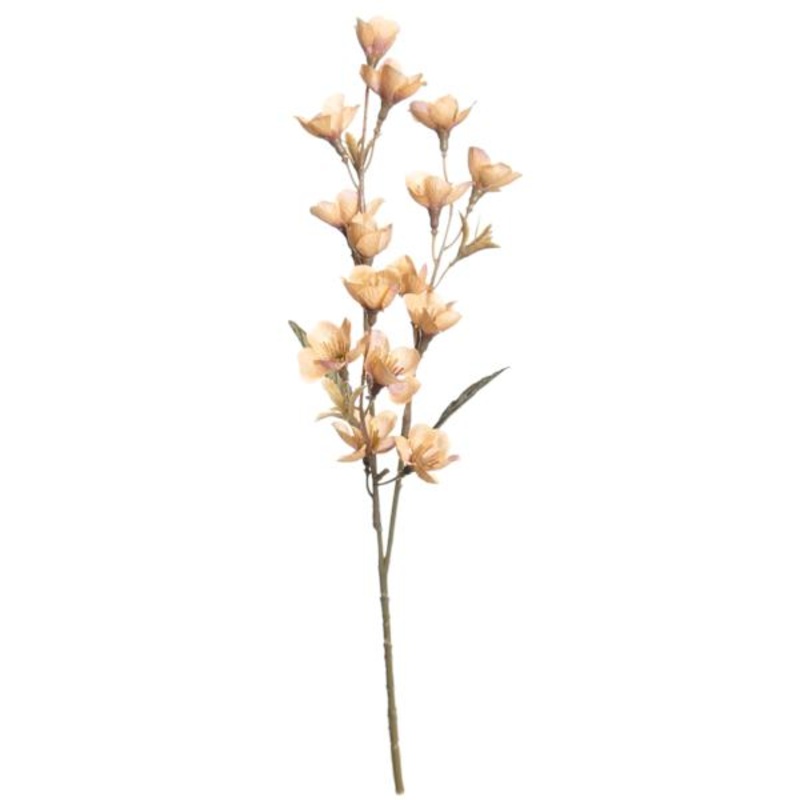 Willow Crossley Yellow Wax Flower Floral Pick, 14″
