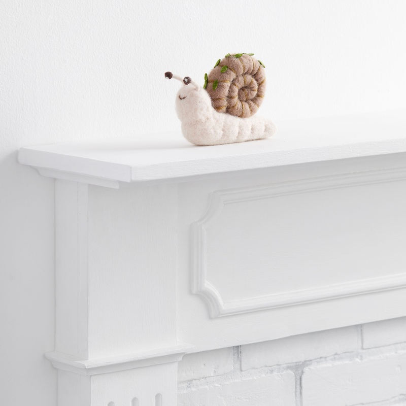 Wool Vine Wrapped Snail Decor