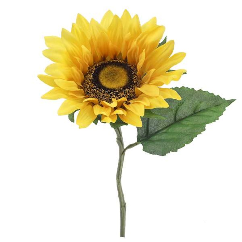 Yellow Polyester Sunflower Floral Pick, 11.5″
