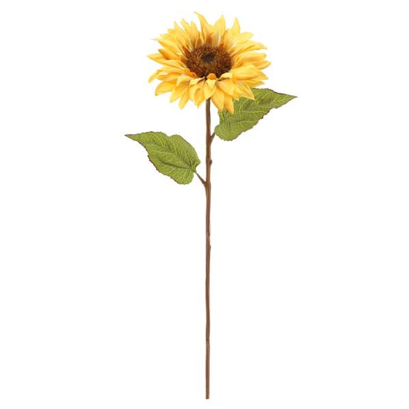 Yellow Sunflower Floral Stem, 28″