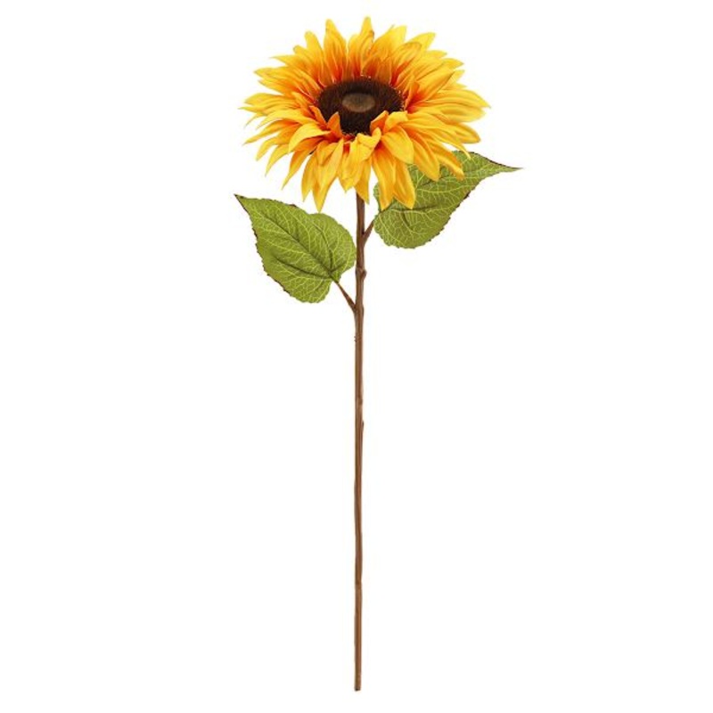 Yellow Sunflower Floral Stem, 28.5″