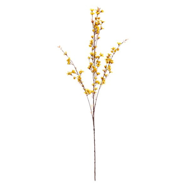 Yellow Wax Flower Floral Spray, 38″