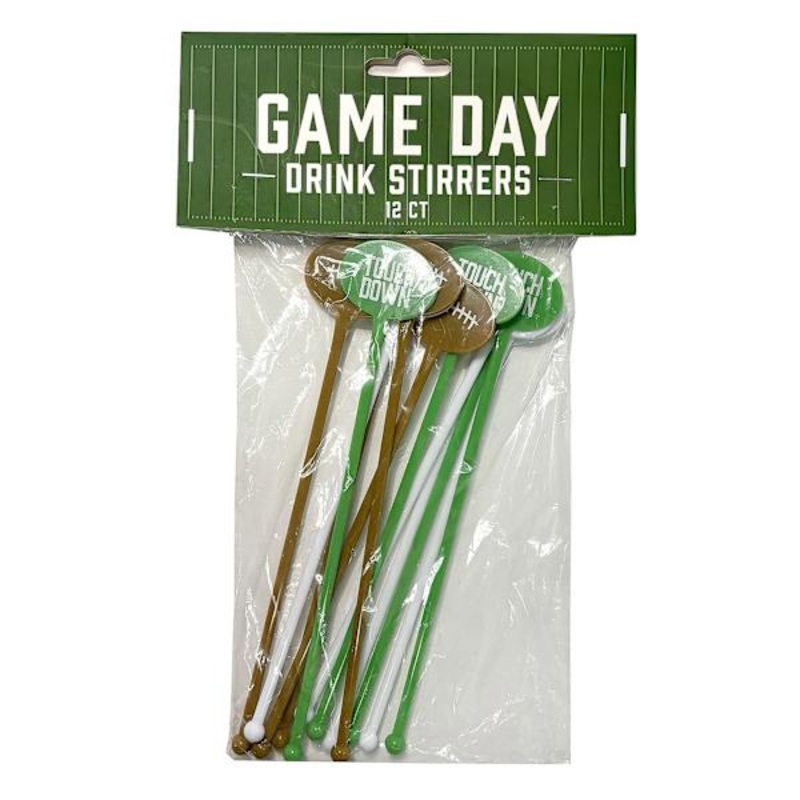 12Ct Plastic Drink Stir Sticks 15.3Cm